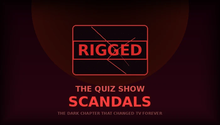 Vintage television set representing the 1950s quiz show era